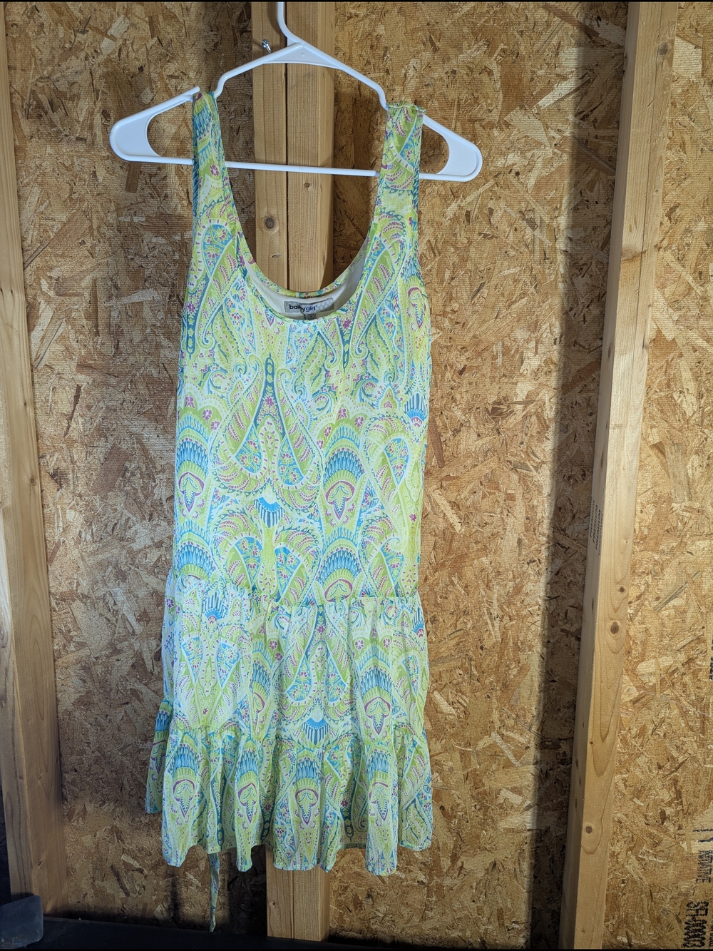 Lightweight Yellow Paisley Tank Dress by Bailey Girl